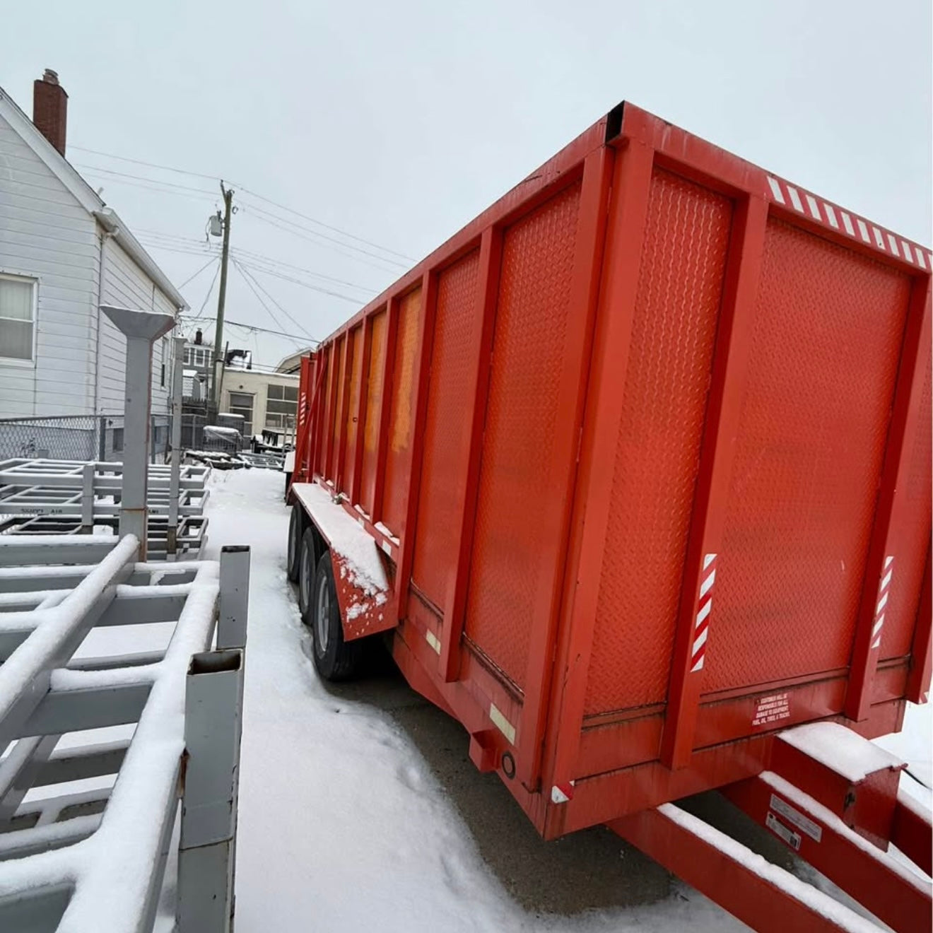 20 Yard Orange Dumpster