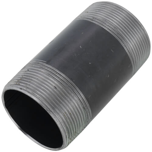 2 Inch x 4 inch Black Nipple - Hamtramck Hardware