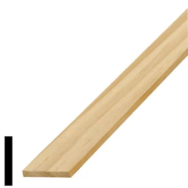 WM 265 1/4 in. x 1-11/16 in. Wood Pine Lattice Molding - Hamtramck Hardware